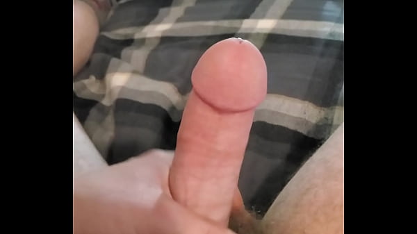 Stroking my hard cock
