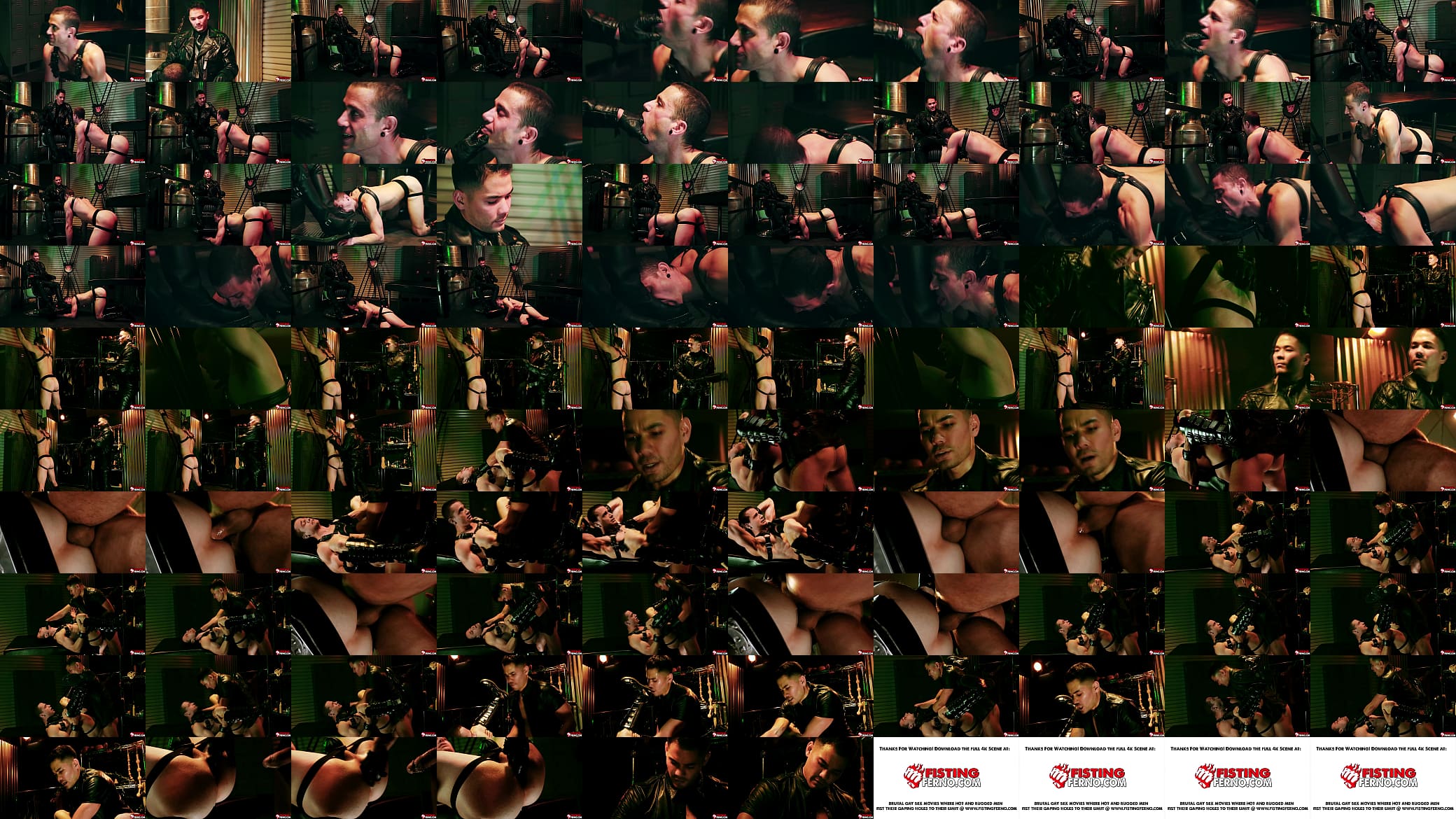 Leather dom Colton Reece shoving his big bareback dick into Quin Quires grateful slit 预览图