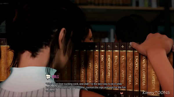 Lora Croft Adventures - Librarians Pussy she's not wearing panties