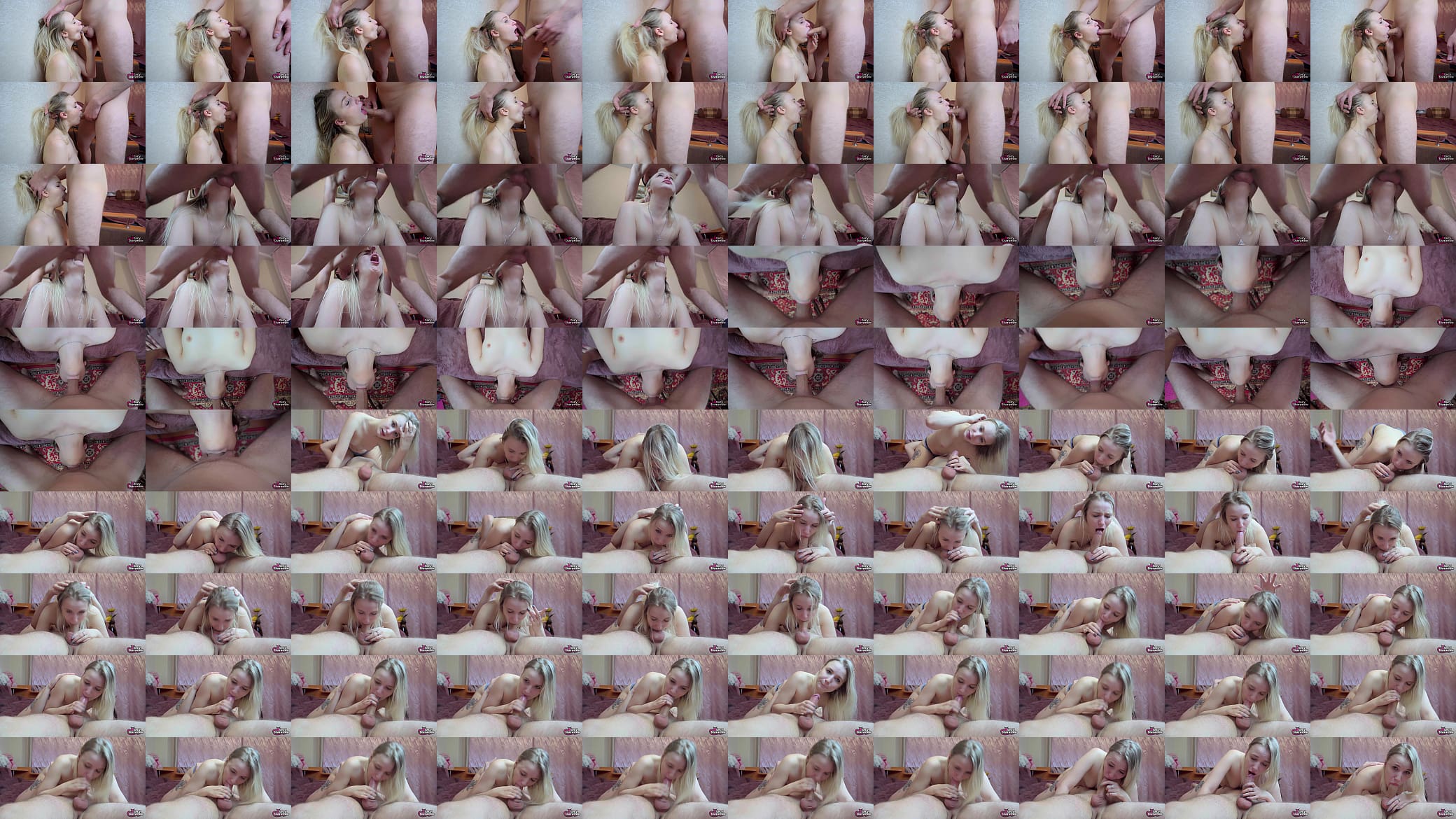 I&#039;m doing a deep blowjob again. He really cum down my throat, I almost 预览图