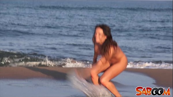 Franceska James hot beach fuck at Saboom