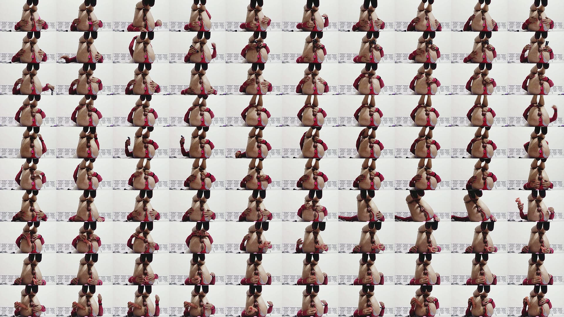 BDSM shemale fucked my whore&#039;s asshole while my legs were tied with rope 预览图