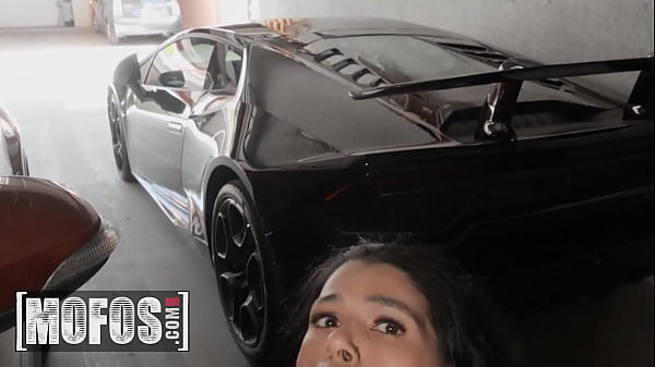 (Harley Haze) Gives (Scott Nails) A Blowjob In The Parking Lot Then Fucks Him Hard Inside A Car - Mofos