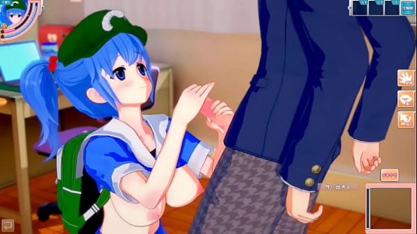 [Eroge Koikatsu! ] Touhou Kawashiro's boobs rubbed H! 3DCG Big Breasts Anime Video (Touhou Project) [Hentai Game Toho Substitute]