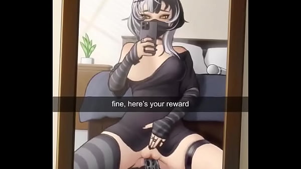 Hot bitch has fun with dildo