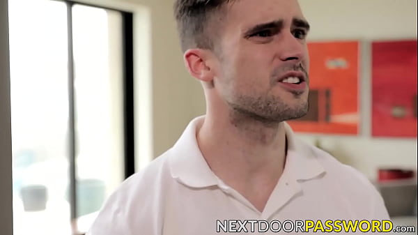 Handsome guy bare fucked hard and fast by a mus...