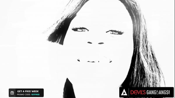 DEVILS GANGBANGS - Pretty Ebony Ashley Pink Gets DP And Gangbanged And Gets Hot Cum On Her Face