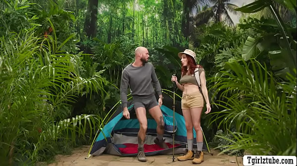 Gorgeous Camper gets analed by friend inside tent