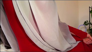 I like my Stepmom's new dress... and her beautiful hijab