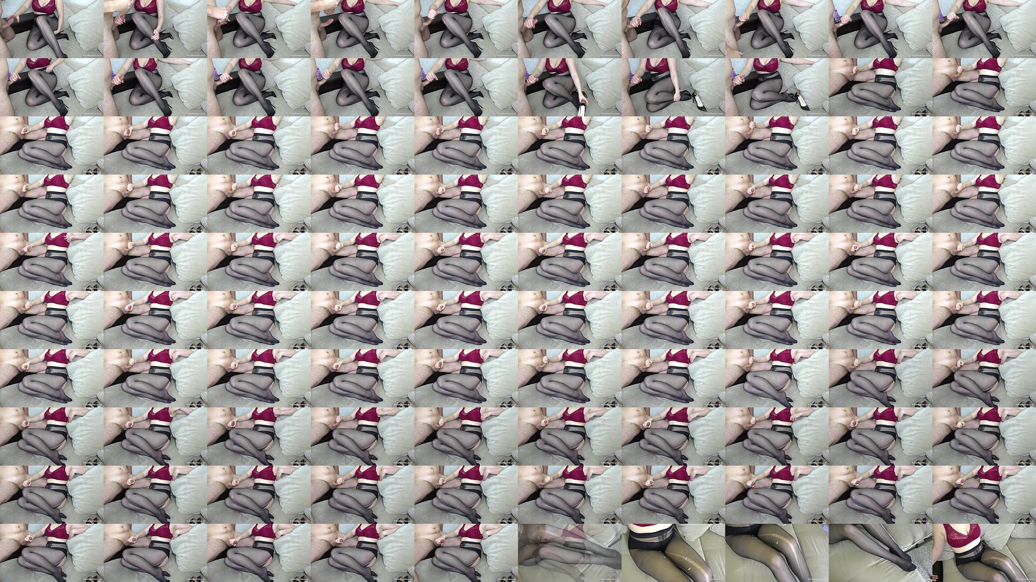 Teen Big Ass and Big Tits in Pantyhose - foot fetish, handjob, cum on feet 预览图