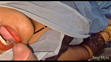 Part 1 Indian horny aunty get suprise blowjob