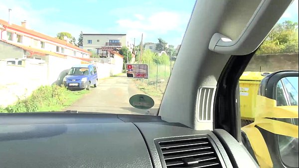 Super smiling cute teen convinced to take a ride and get fucked hard