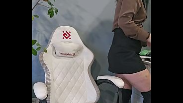 It's delightful how these two cute girls fuck his throat.