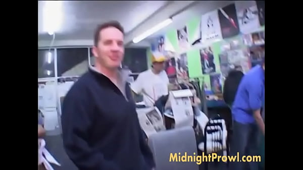 Naughty Asian Babe Fucking Hardcore Threesome in videoshop