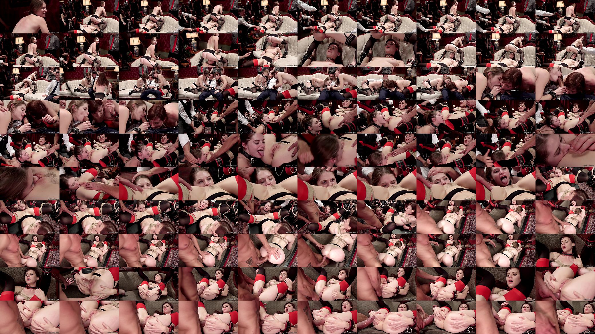 Lesbians rimming and fucking bdsm orgy 预览图