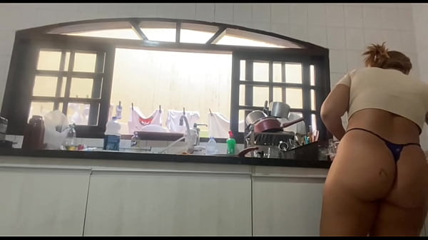 Washing dishes in my underwear at my father-in-law's house
