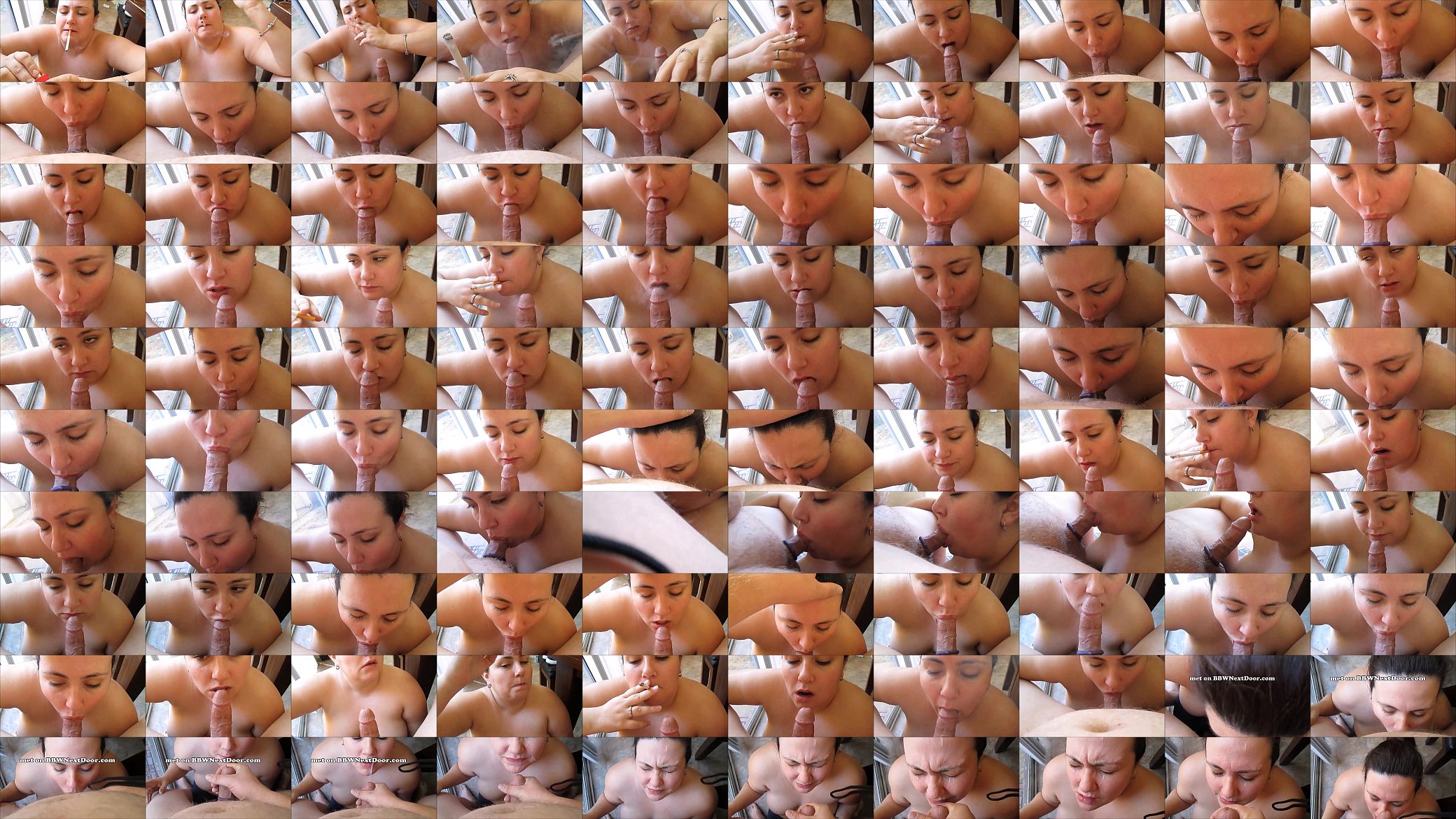Smoking BBW Cocksucking and Facial - POV 预览图