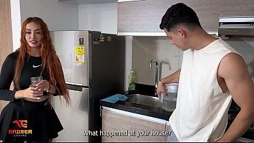 Download Video - Cuckolded Husband Fucks His Busty Neighbor While His Wife Showers - Andrea Castro & Lian Grey