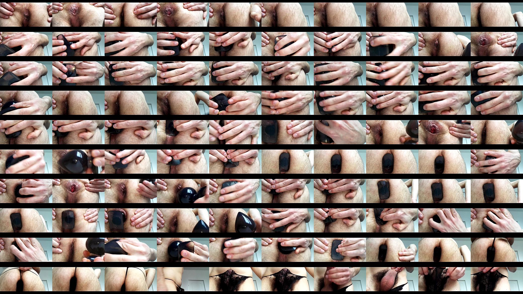 Anal game with a big plug 预览图