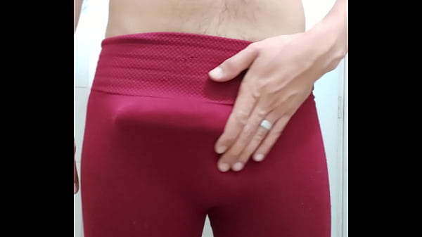 Solo erection big dick leggins