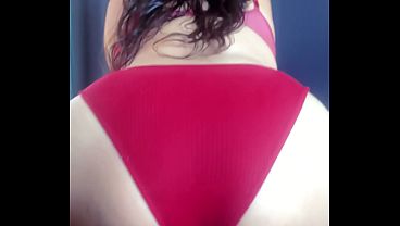 I can't have sex with my stepbrother, but I can make him cum on my red panties.