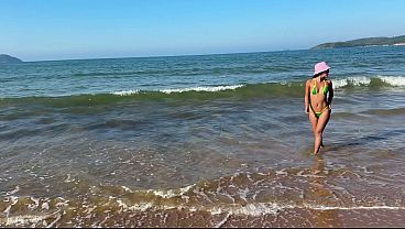 Just me, the waves, and a sun that's beating down on me too much...