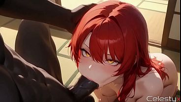 I drank from Himeko after the bath and fucked her juicy vagina until she lost consciousness![AI]