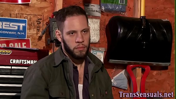 Trans babe rides dick