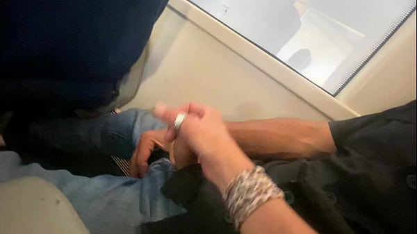 ACCIDENTAL SEX ON PUBLIC TRAIN - HANDJOB AND CUMSHOT WITH AMATEUR MILF