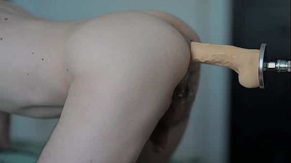 Gay with socks playing with his machine