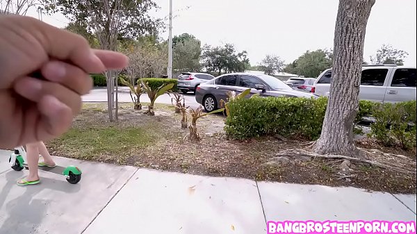 Petite teenager hops in a van to fuck