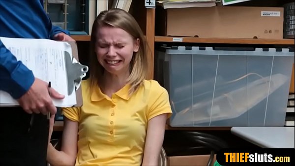 Small russian teen thief humiliated by a officer