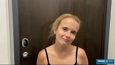 Download Video - Sexy Blonde Lolipop Seduces A Bank Rep In Hot Yoga Outfit Roleplay