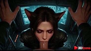 A beauty with rat ears was caught on a mission and fucked [AI]