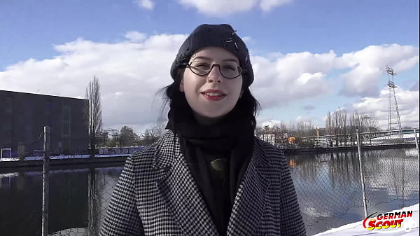 GERMAN SCOUT - Black Hair PAWG Glasses Girl Mel...