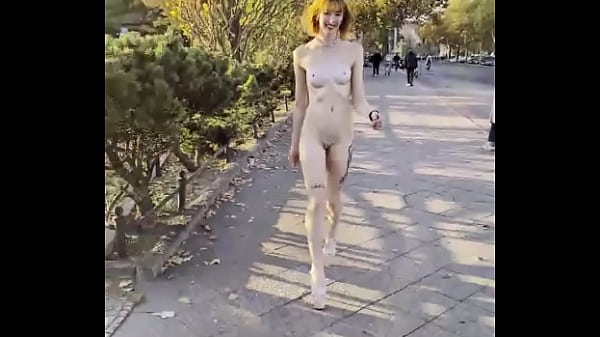 FULLY NUDE walking in Public! Pixie Pink