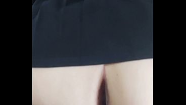 My stepsister deliberately wore nothing under her miniskirt, and her irresistible ass was just too much of a temptation.