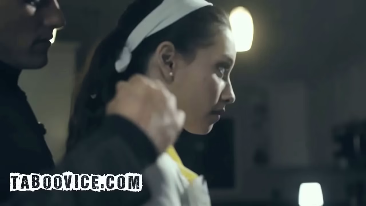 Brunette Housewife Fucked by Law Enforcer in Dystopian Future