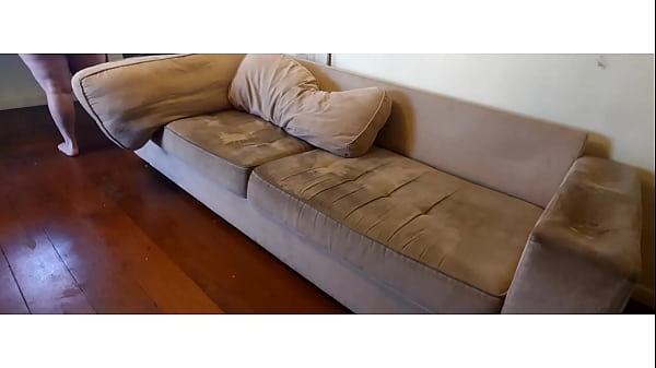 Maid cleaning house.