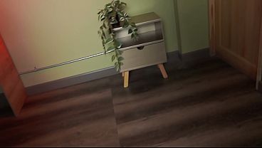 Sexy brunette stepsister ends up getting fucked by her muscular stepbrother while thinking it's VR