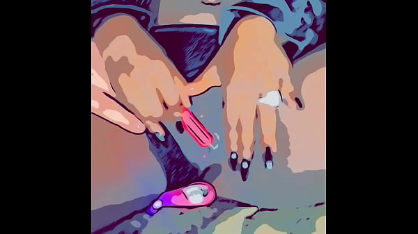 黒人モデルがオナニーしながらオマンコで遊ぶASMR