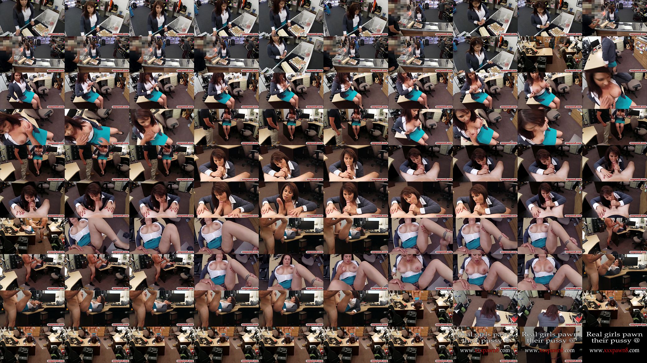 MILF sells her hubbys postcards and fucked by pawn guy 预览图