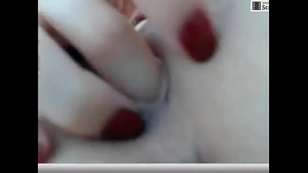 Brunette masturbates on cam