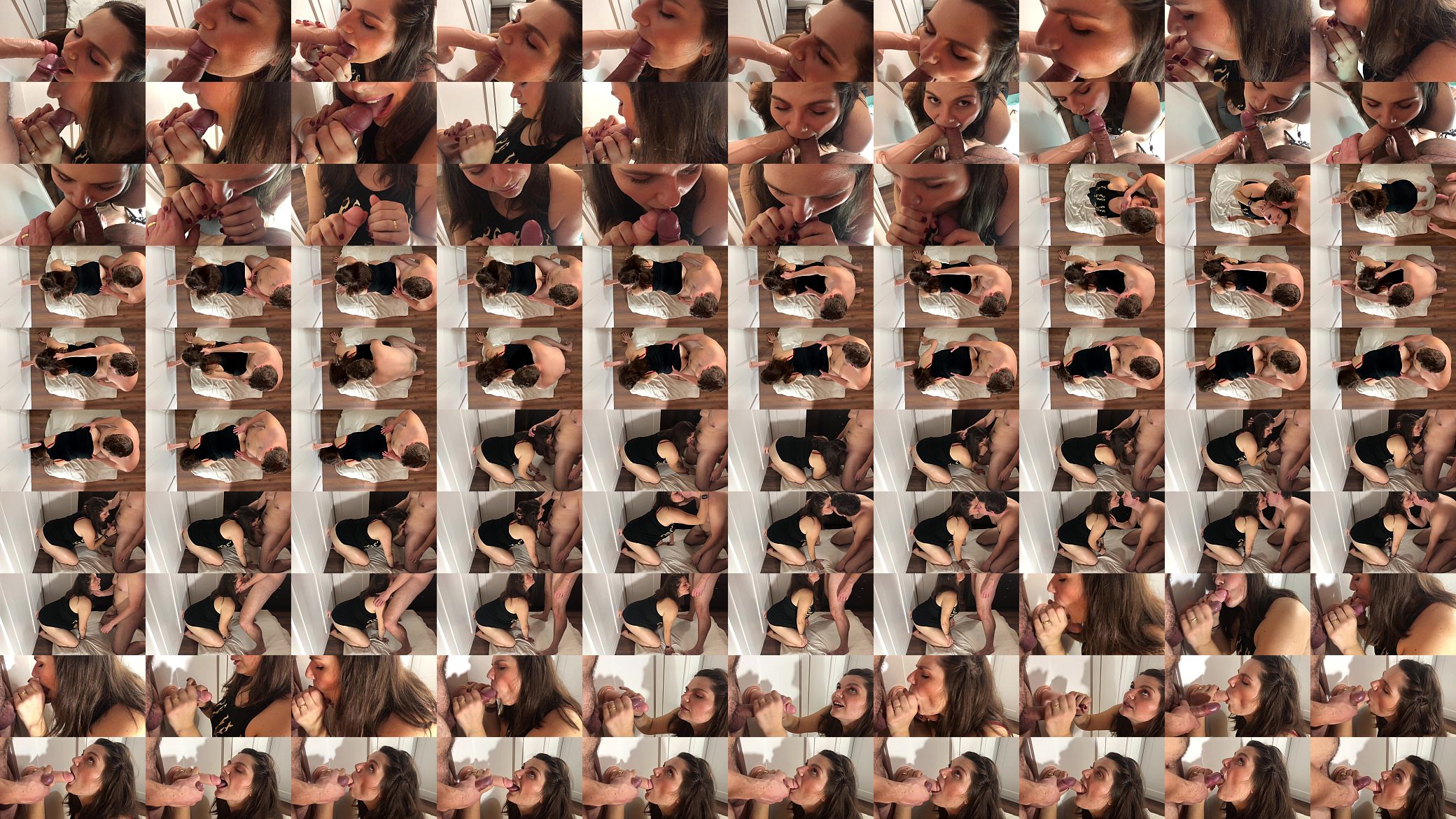 Threesome Fantasy - Blowing 2 cocks and getting a huge load of cum on my face 预览图