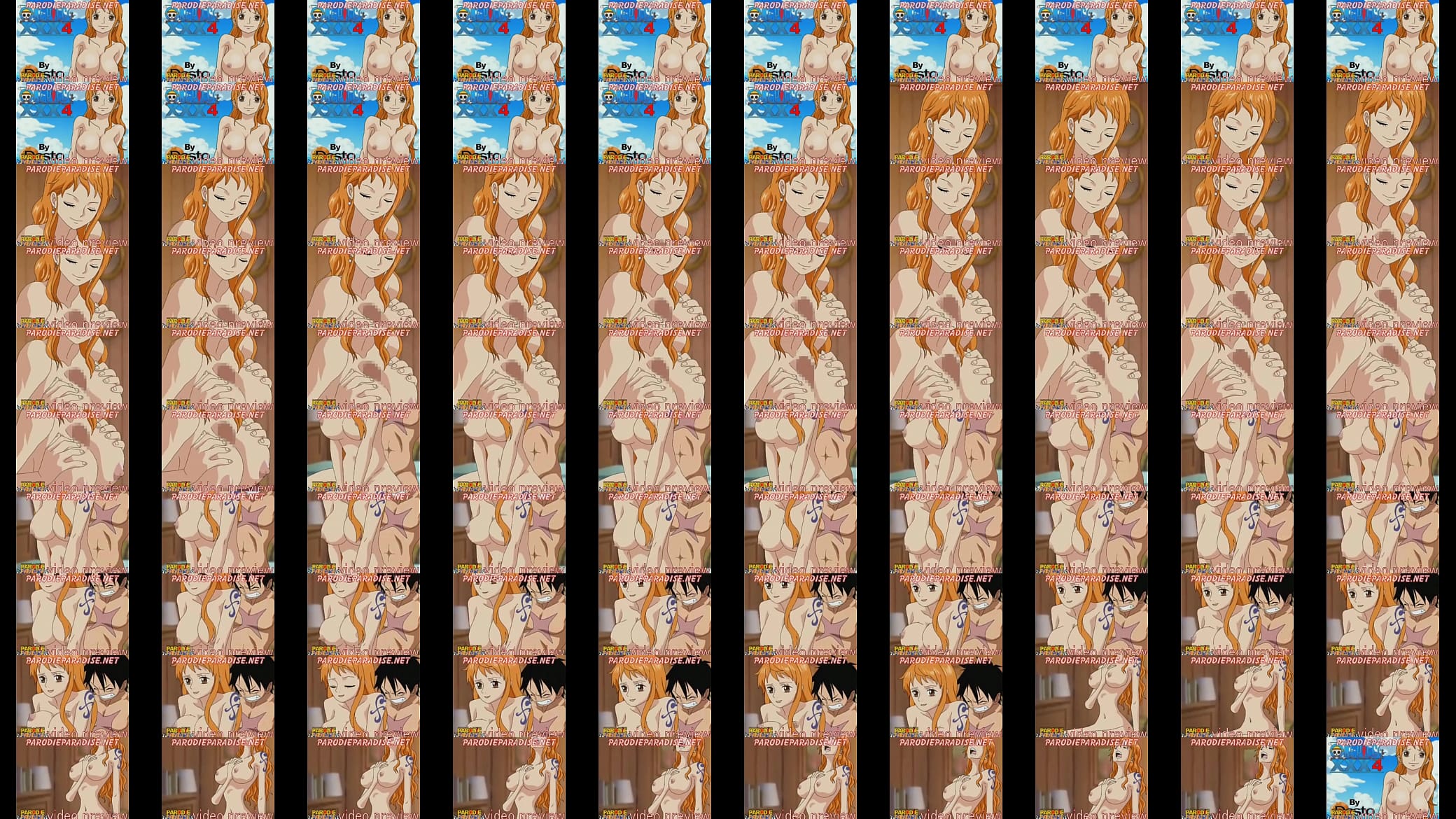 Luffy Nami One Piece xxx 4 preview 预览图