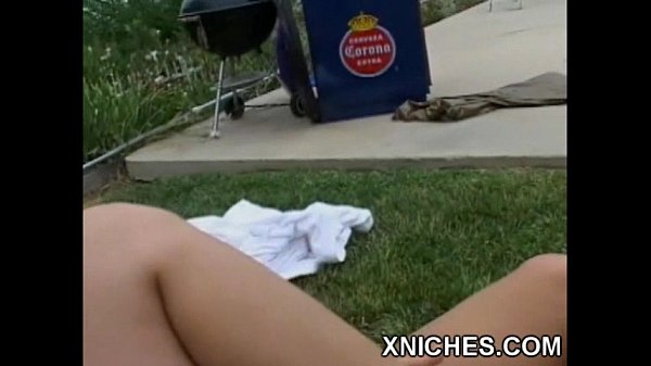 Amateur blonde having good time for sex with dildo