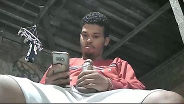 cumming on the chair