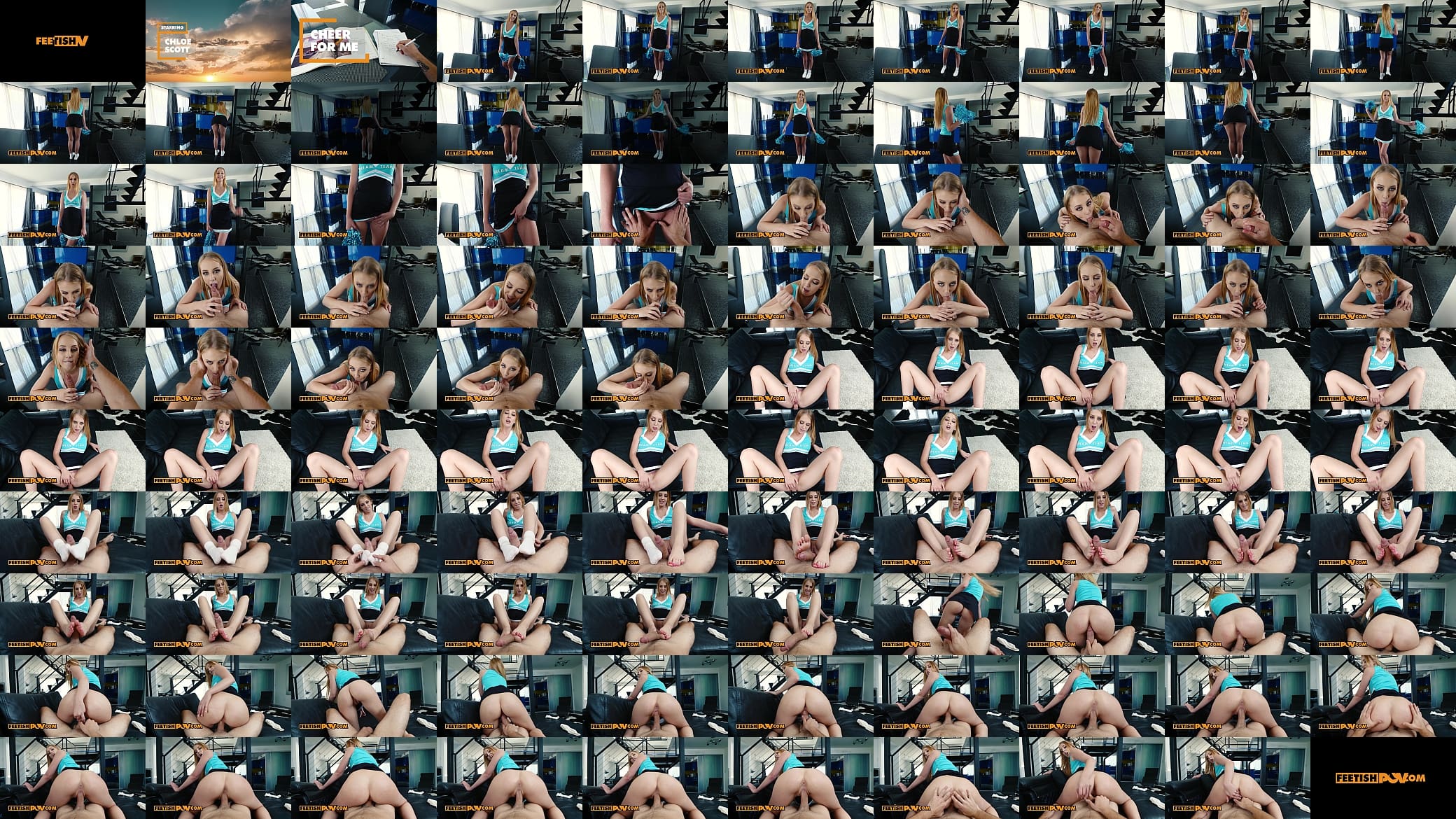 Cheerleader pleasures your POV cock with her talented tootsies 预览图