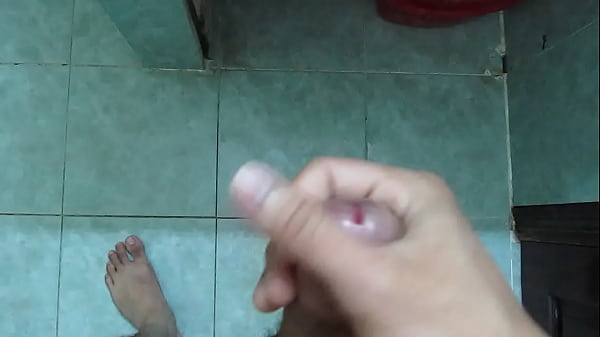 Download Video - Erect in bathroom