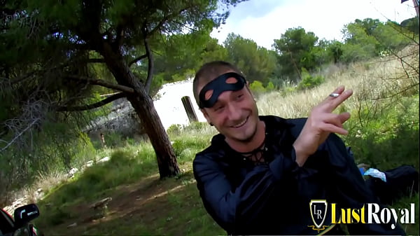 Muscular dude penetrates a blonde MILF in the woods